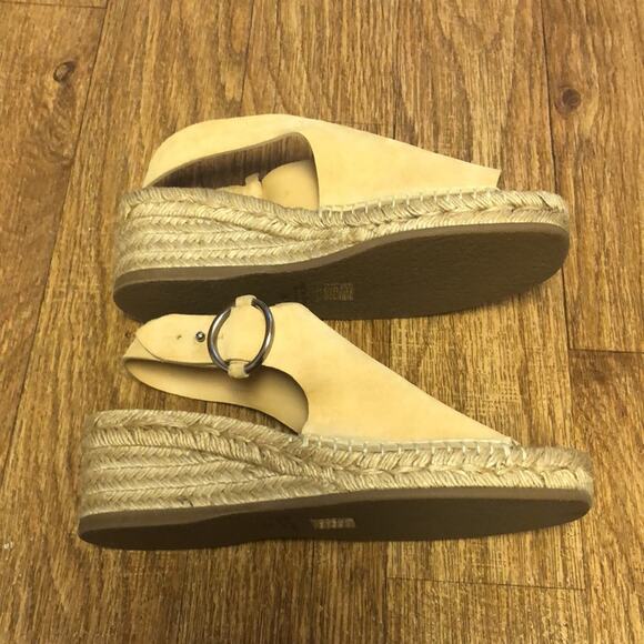 Rag & Bone Calla Tan Sand Suede Wedge Espadrille Sandals Size 8 (38) - Picture 11 of 16